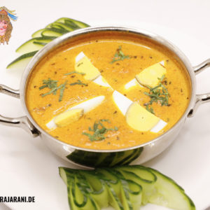 Eier Curry indisch