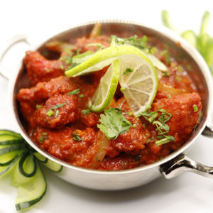 Indisches Essen Lamm Chilli bei RajaRani Heidelberg