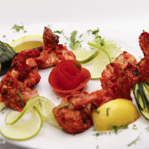 Indisches Essen Jhinga Shahi bei RajaRani Heidelberg